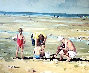 Marée basse à Trouville